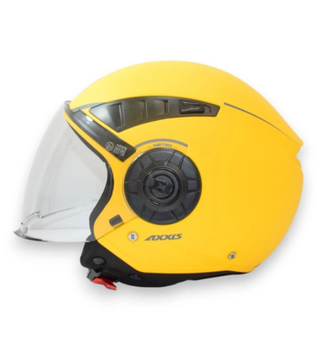 КАСКА ЗА СКУТЕР METRO S SOLID V2 A3 YELLOW MATT
