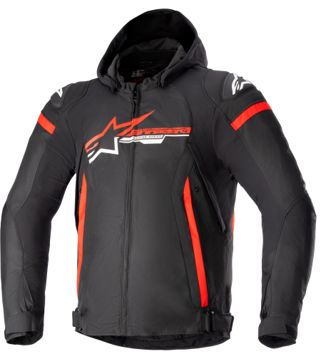 Текстилно мото яке ALPINESTARS Zaca Waterproof BLACK/RED/WHITE