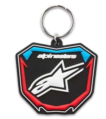 Ключодържател ALPINESTARS FOB PLATE BLACK/BLUE/RED