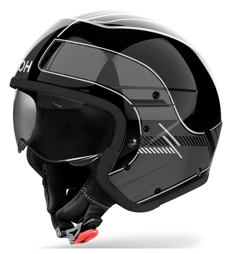 Kаска за скутер AIROH Raster Dark Grey Gloss