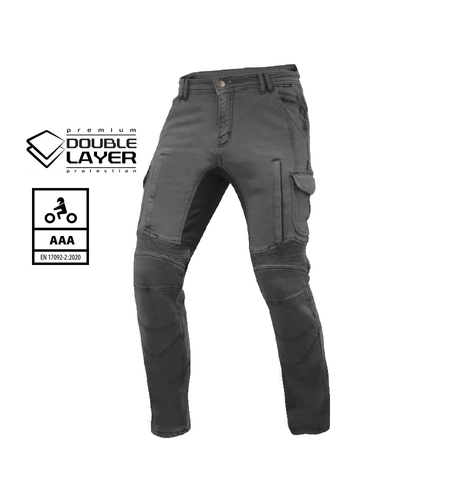 Мото дънки TRILOBITE 25604 ACID SCRAMBLER 2.0 GREY DOUBLELAYER AAA