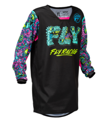 Детска мотокрос блуза FLY RACING Kinetic Mutant Youth - Black/Multi