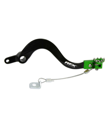 Заден лост за спирачка RFX Pro FT Rear Brake Lever (Black/Green) - Kawasaki KXF250 21-25 / 450 06-25