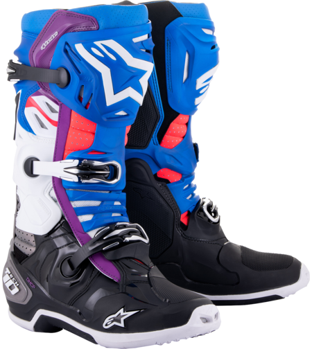 Мотокрос ботуши ALPINESTARS Tech 10 Supervented BLACK/WHITE/BLUE