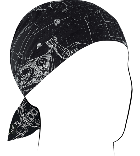 Кърпа за глава FLYDANNA COTN MOTO BLUEPR