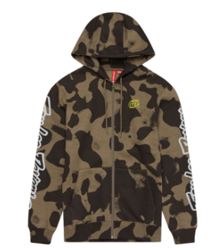 Суитшърт TROY LEE DESIGNS Zip Up Branded - Olive Camo