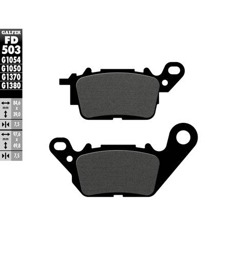 Предни мото накладки Galfer SCOOTER FD503G1050