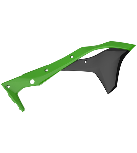Пластмасови капаци за радиатор Polisport Kawasaki KX250F - 2017-21 Green/Black