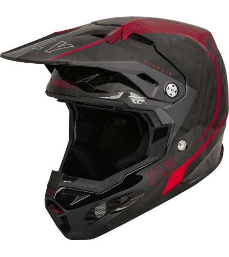Мотокрос каска FLY RACING Formula Carbon Tracer Helmet - Red/Black