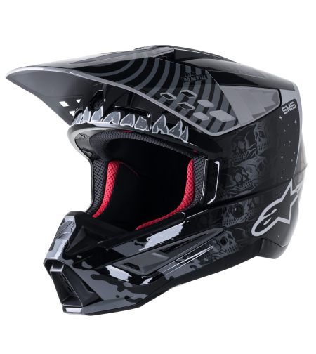 Мотокрос каска Alpinestars SM5 SOL BK/GY GL