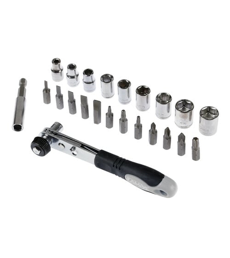 Тресчотка с накрайници LAMPA комплект 23 бр