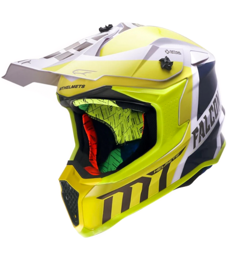Мотокрос каска MT FALCON WARRIOR-YELLOW