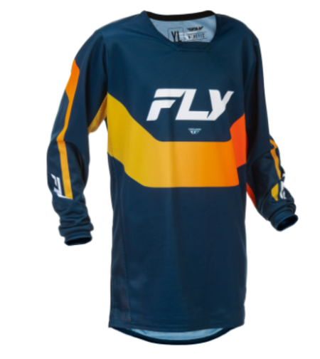 Детска мотокрос блуза FLY RACING Kinetic Jugend - Navy/Orange