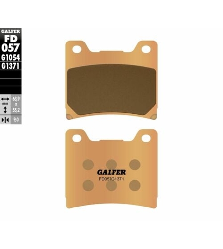 Предни/Задни мото накладки Galfer SINTERED COMPOUND FD057G1371