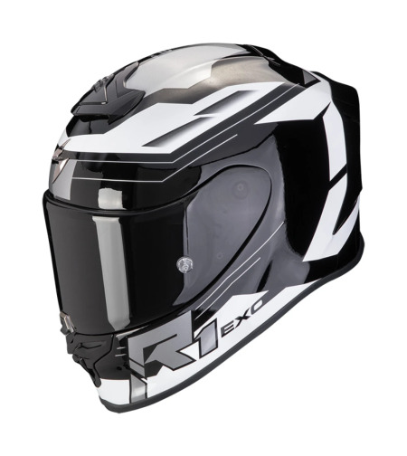 Каска Scorpion Exo R1 Evo Air Blaze Black-White