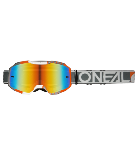 Мотокрос очила O'NEAL B-10 DUPLEX WHITE/GRAY/ORANGE - RADIUM RED V.24