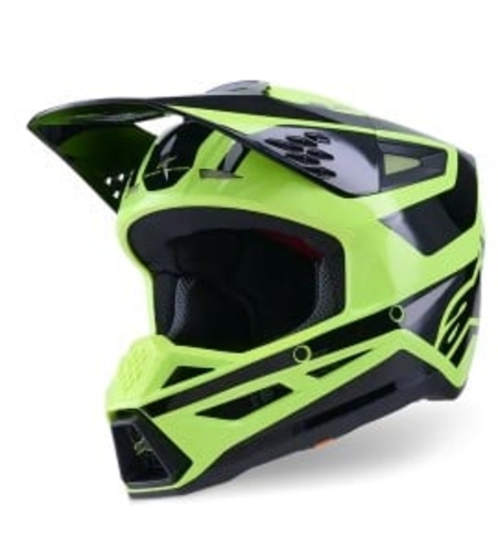Мотокрос каска ALPINESTARS SM3 HEAT YEL/BLACK
