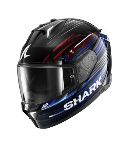 Каска SHARK SKWAL i3 LIGHT-BLUR BLACK/BLUE/RED