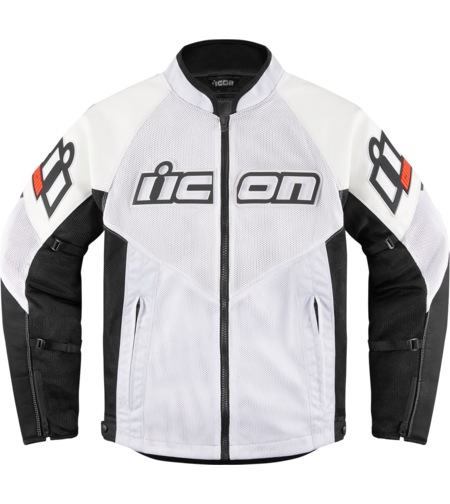 Мото яке ICON MESH AF LEATHER CE WHITE