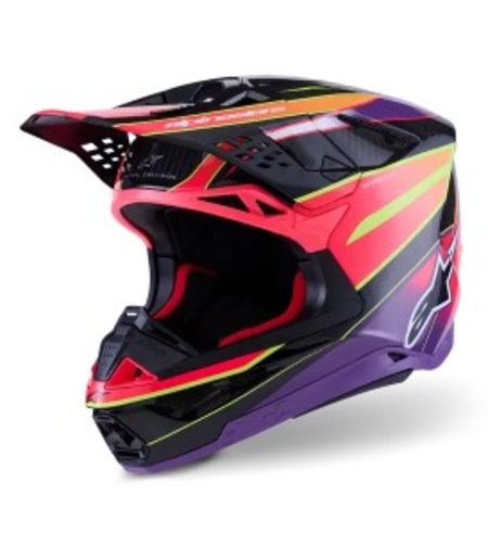 Мотокрос каска ALPINESTARS SM10 ERA PINK/VIO/YL