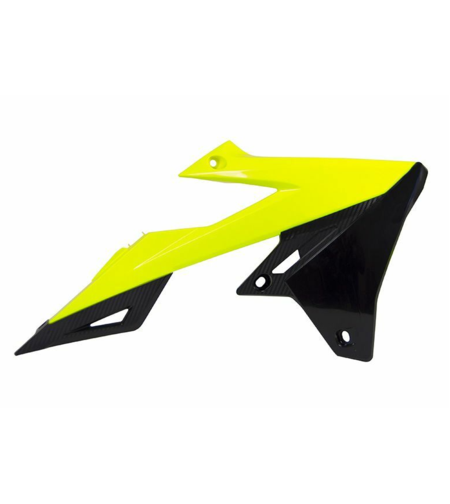 Пластмасови капаци за радиатор RACETECH Radiator Covers Neon Yellow/Black Suzuki RM-Z450 18-23