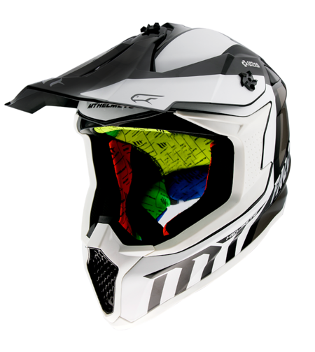 Мотокрос каска MT FALCON WARRIOR-WHITE
