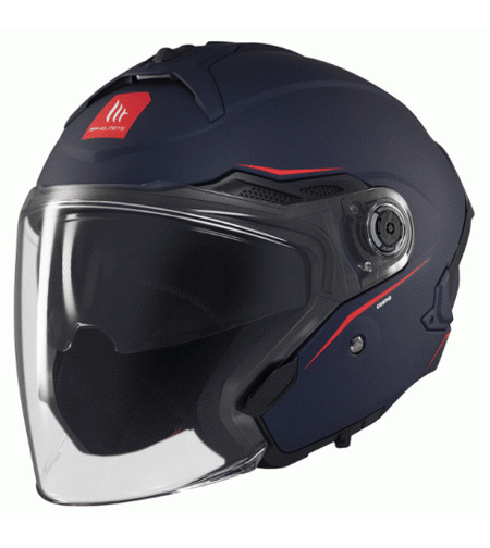 Скутер каска MT COSMO SV SOLID A7 MATT BLUE
