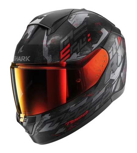 Каска SHARK RIDILL 2 MOLOKAI MATT BLACK/GRAY/RED