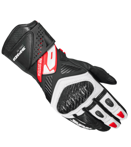 Мото ръкавици SPIDI CARBO FIT RED/WHITE