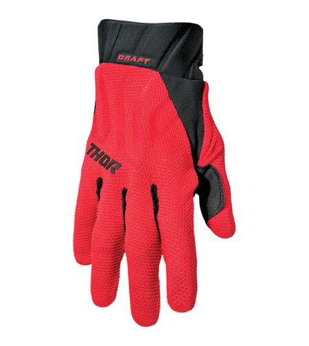 Мотокрос ръкавици THOR DRAFT RED/BLACK