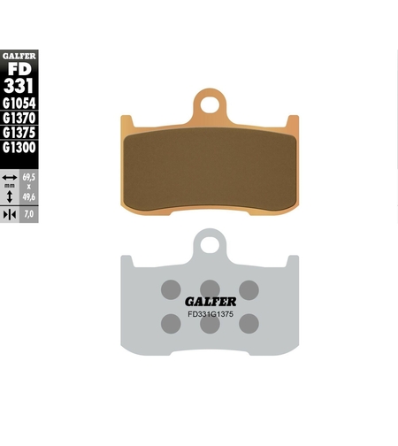 Предни мото накладки Galfer SINTERED RACING COMPOUND FD331G1375R