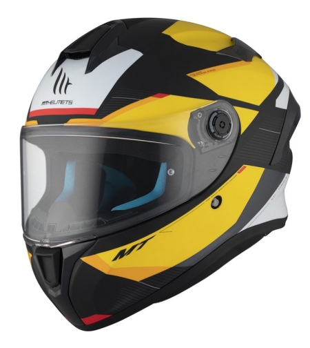 Каска MT TARGO S KAY B3 MATT BLACK/YELLOW