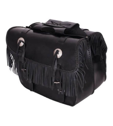 Кожени дисаги за мотор ADRENALINE FRINGES BLACK