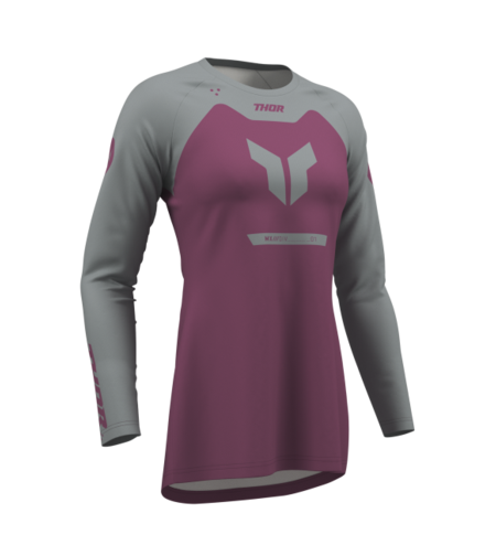 Дамско мотокрос джърси THOR RIDEMODE MENACE PURPLE/GRAY