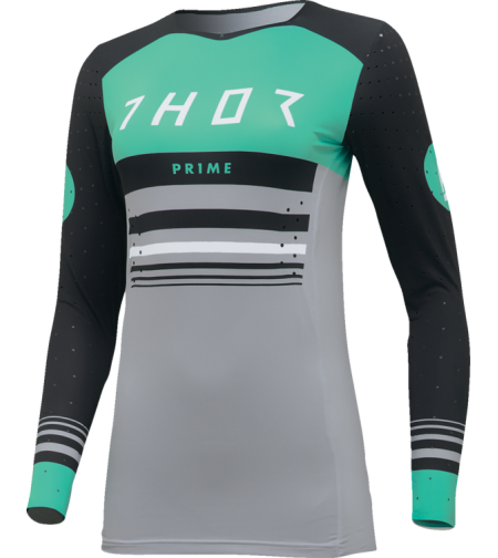 Дамско мотокрос джърси THOR PRIME BLAZE BLACK/TEAL