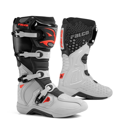 Мотокрос ботуши FALCO LEVEL 2 GREY/RED
