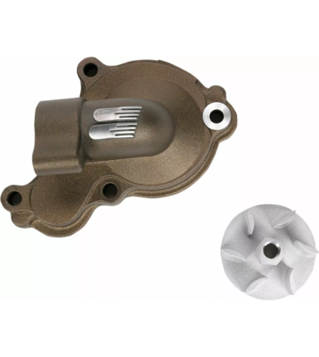 Комплект капак на водната помпа и работно колело BOYESEN COVER/IMP WAT PUMP YZF Magnesium