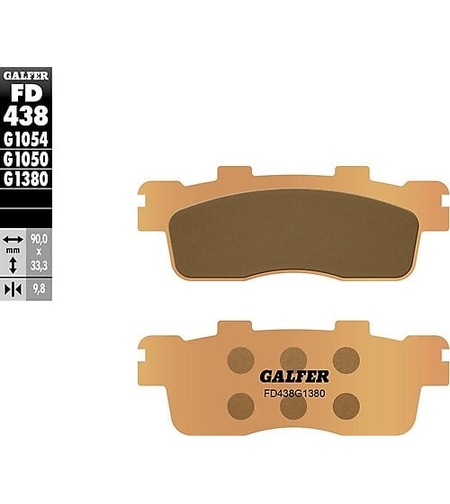 Задни мото накладки Galfer SINTERED SCOOTER COMPOUND FD438G1380