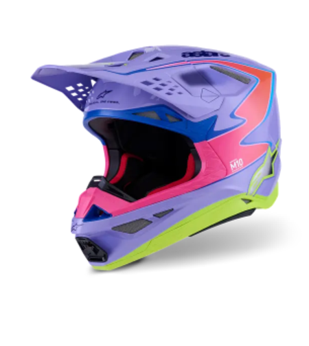 Мотокрос каска ALPINESTARS S-M10 JETT PURPLE/PINK