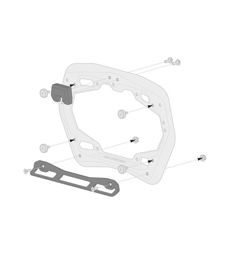 Монтажен комплект странични куфари SW-MOTECH Adapter for PRO Side Carrier Shad