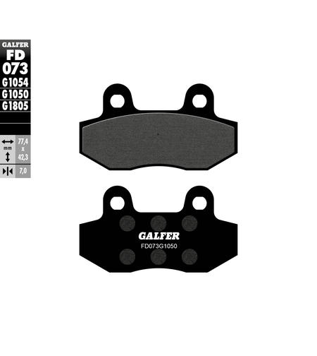 Предни/задни мото накладки Galfer SCOOTER FD073G1050