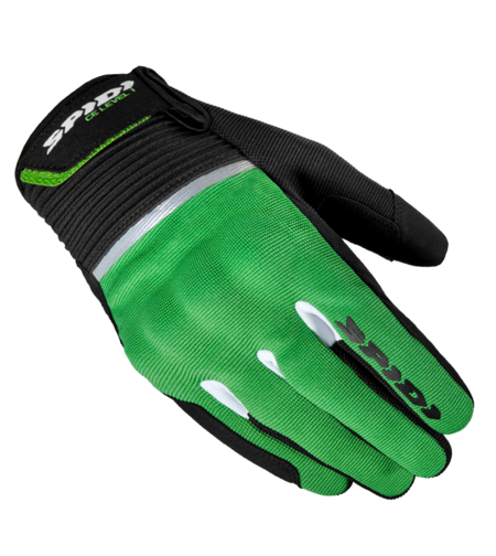 Текстилни мото ръкавици SPIDI FLASH CE BLACK/KAWA GREEN