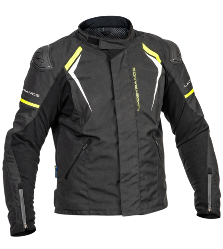 Текстилно мото яке Lindstrands Sandvik Black/yellow