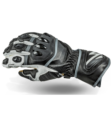 Кожени мото ръкавици Lindstrands Bergby Black/White