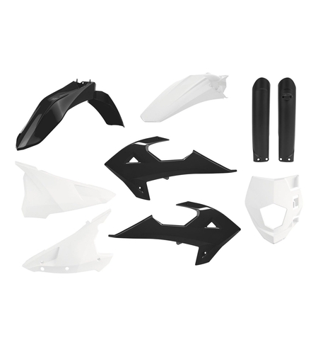 Пластмасов Full Enduro кит Polisport за GAS GAS EC/ECE -2018-2020 Black/White