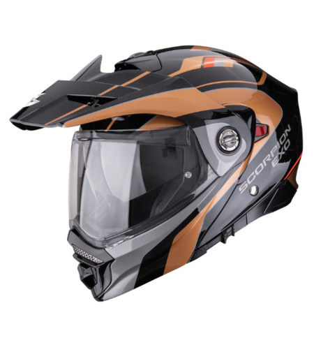 Каска SCORPION ADX-2 SOLID KAMPS Black-Copper