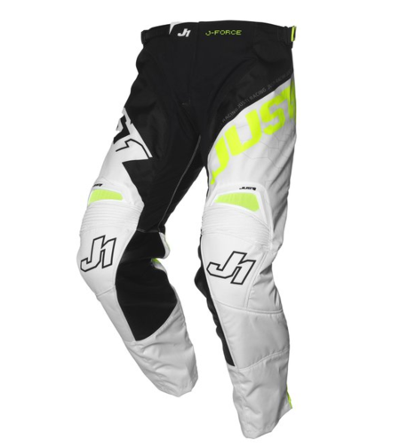 Мотокрос брич Just1 J-Force Hexa Black/White/Yellow Fluo