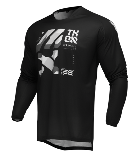 Мотокрос джърси THOR LAUNCHMODE BRAVE BLACK