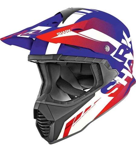 Мотокрос каска Shark Varial Anger Blue/Red/White