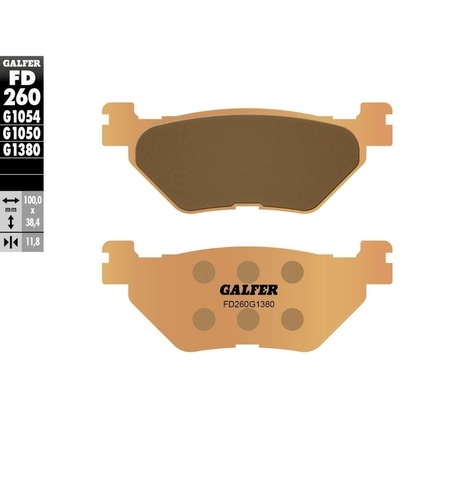 Задни мото накладки Galfer SINTERED SCOOTER COMPOUND FD260G1380